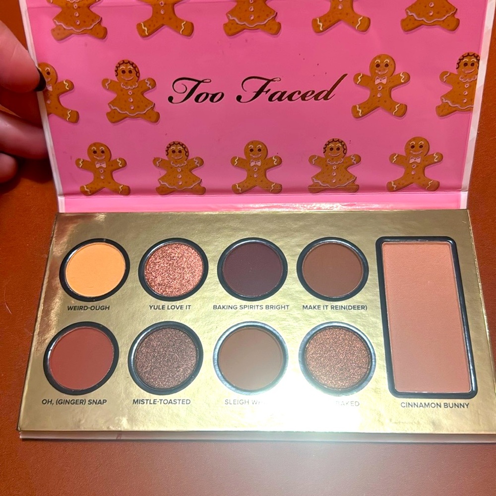 Brand new never used Too Faced eye shadow and blush pallet